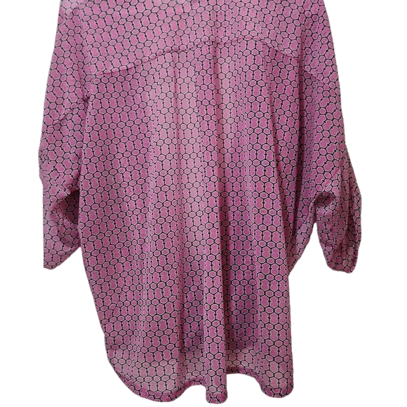 JLO  XL women's pink wrap bodice top - Picture 5 of 6